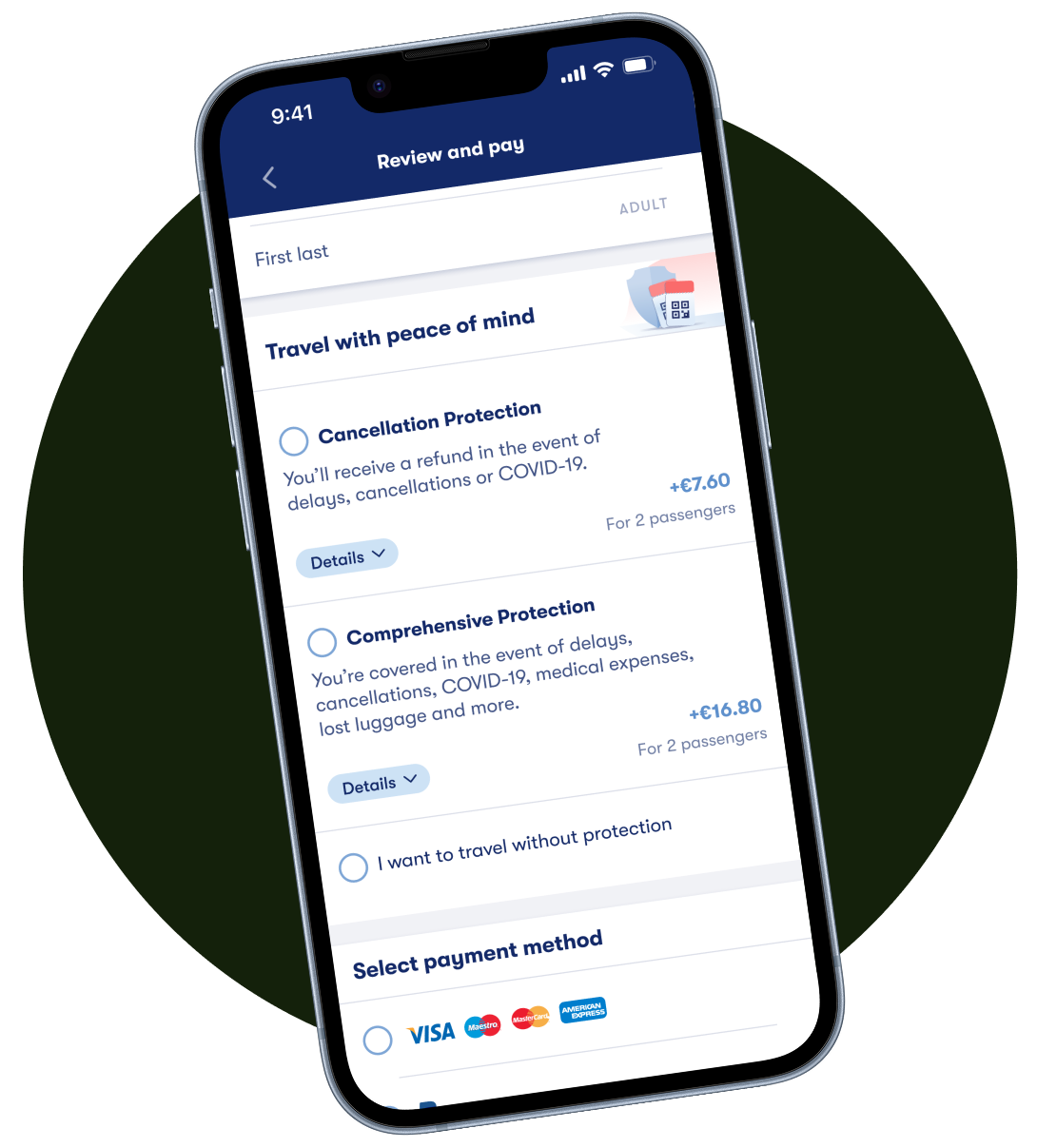 Comprehensive Insurance Mockup